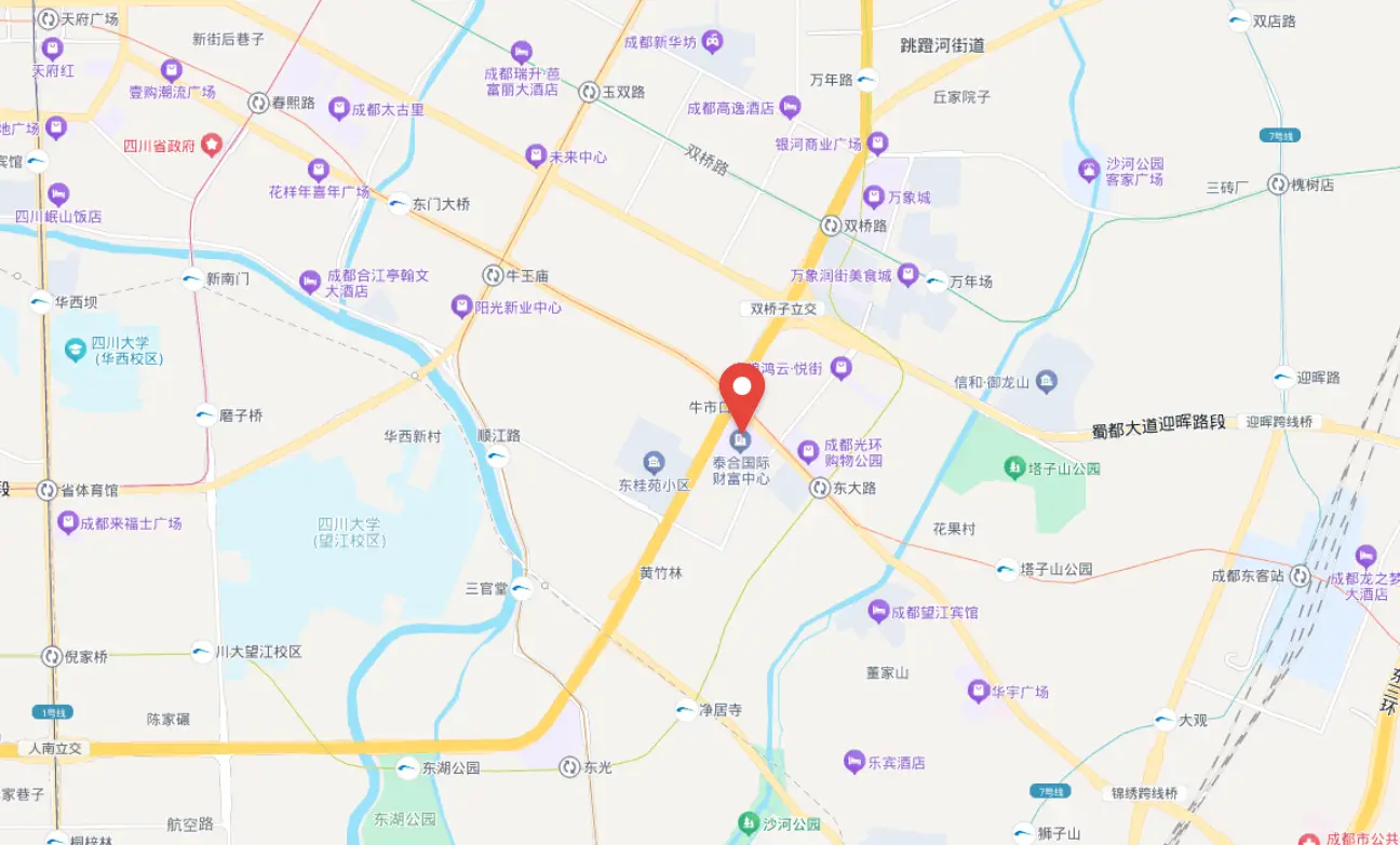 HFC汇信财富中心位置地图